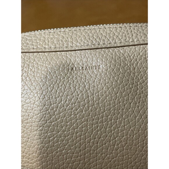 ALLSAINTS Captain Lea Square Crossbody Bag Tan Camel Pebbled Leather Camera - Picture 7 of 13